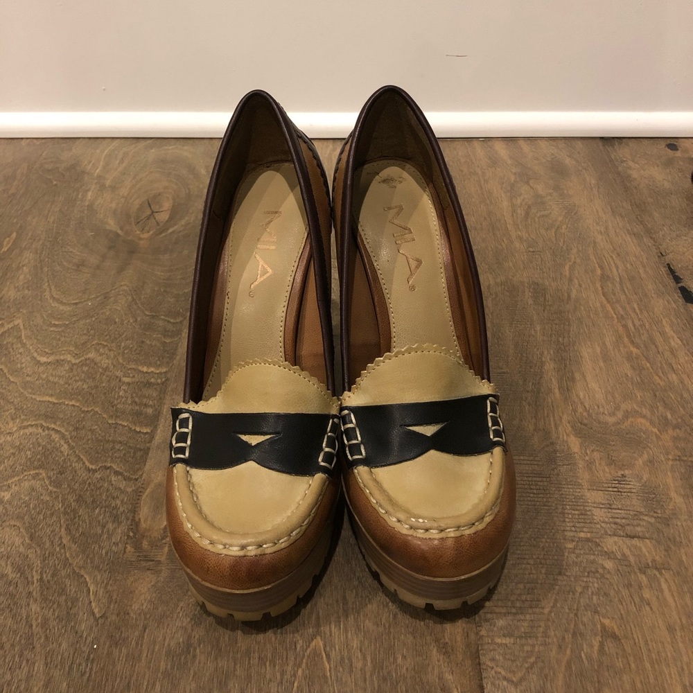 MIA Loafer Platform Heel